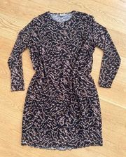 Noisy May Nmzammie Mini Dress in Black & Beige