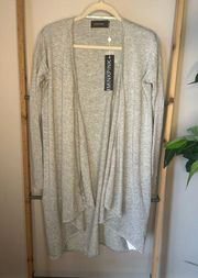 NWT MinkPink Unexpected Waterfall Grey cardigan XS