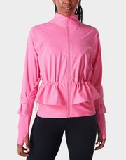 Fast Lane Running Jacket Peony Pink Size S NWT