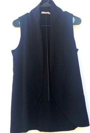 Lush Black Sleeveless Duster Jacket