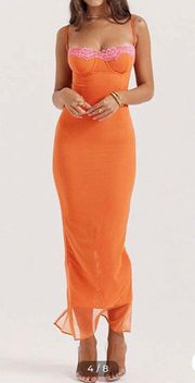 Tangerine Maxi Dress