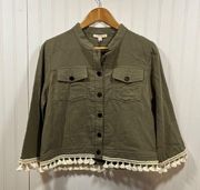 Le Lis Finley Olive tassel jacket