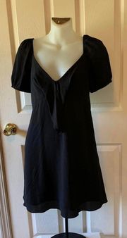 Size 6  Black Shirt Sleeve Dress