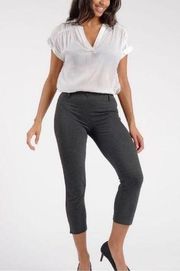 BETABRAND | Classic cropped dress yoga pants in charcoal gray | size Small