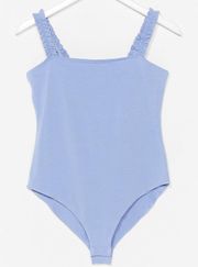 Periwinkle Ruffled Bodysuit