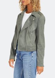 Not Your Baby Moto Jacket Olive Green L