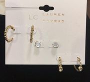 Lauren Conrad 3 Pairs of Earrings