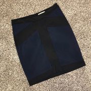 BCBG Pencil Skirt Black & Navy Blue Size 8