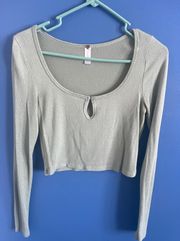 cropped long sleeve