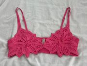 Bali Soleil bralette cropped top Size medium Condition: NWOT Color: pink