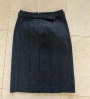 Burberry Eracle Sz 38 Pleated Skirt with Belt-Like