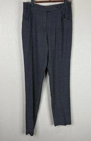 Giorgio Armani Womens Trouser Pant Sz IT 38 Black/Gray Houndstooth Wool Designer