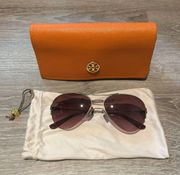 Maroon Aviator Sunglasses