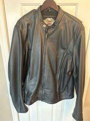 Harley Davidson women’s black leather jacket size xl 100% leather