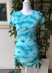 Women’s tie dye PINK VS Victoria’s Secret green blue dress in size XS