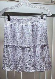 BB DAKOTA STEVE MADDEN PURPLE FLORAL SKIRT WOMENS SZ M NEW P1-70