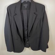 NWT Halogen One Button Black Blazer