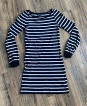 French Connection Long Sleeve black and white Dress