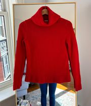 Red J. Crew Wool Blend Sweater