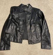 Genuine Black Leather Jacket 