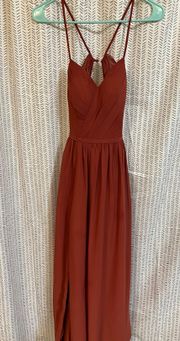 Terracotta Bridesmaids Dress