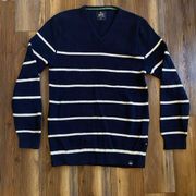 Nautical Jeans Co Heavy Striped Oversize Cotton Cozy Sweater Size XXL