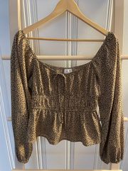 Leopard Print Blouse