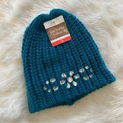 Blue & Silver Embellished Hat