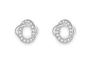 Small Tiny CZ Geometric Stud Earrings for Women