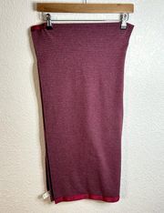 Lululemon Vinyasa Scarf *Rulu Hyper Stripe Heathered Bordeaux Drama Bumble Berry