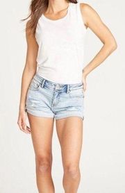 VIGOSS Marley Wash Denim Destroyed Shorts