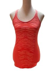 Melon Color Racerback Tank with Built in Bra Size Small