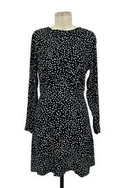 & Other Stories Black White Polka Dot Long Sleeve Dress Size US 6