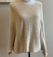 Super soft tan batwing sweater XS New