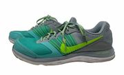 Nike Dual Fusion X Running Shoes Women’s Size 8.5 Green Grey