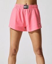 NIKE Sportswear High Rise Wash Shorts Sunset Pulse Size XL NEW