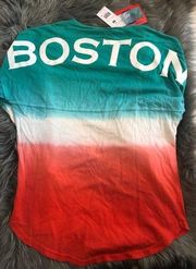 nwt boston ombre spirit jersey long sleeve shirt size small
