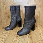 Design Lab x Lord And Taylor Maala shiny Pewter boots booties Women’s si…