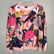 Talbots Crewneck Sweatshirt Paisley Colorful size Large