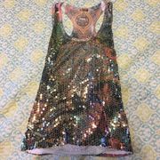 Body central sequin design tank top