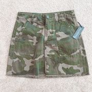 Blank NYC camo denim mini skirt size 25