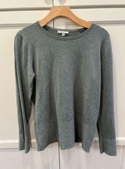 Vila Milano gray sweater preppy luxury classic business casual