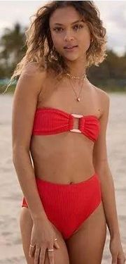 Red Swimsuit Set