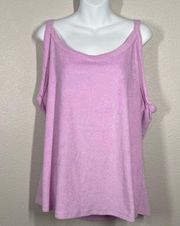 Ava & Viv Lavender Terry Cloth Tank Size 1X