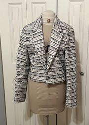 Cropped Tweed Blazer