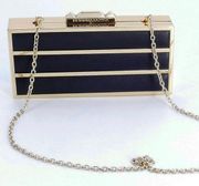 BCBG Max Azaria Metal Hard Clutch