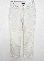 Eileen Fisher Ivory Cream Denim Jeans 4