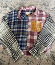 American Eagle Cropped Flannel