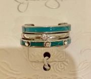 Brand New  Silver-tone/turquoise Ring