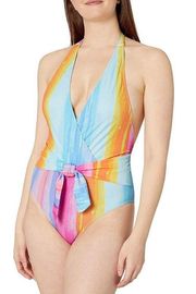 Rachel Roy Women's Wrap Belted One Piece Swimsuit NWT XS NWOT